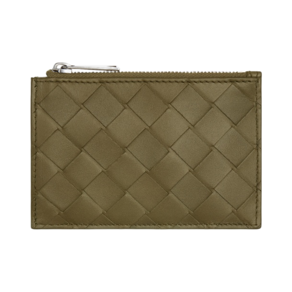 보테가 베네타 인트레치아토 키 파우치 머드(Bottega Veneta Intrecciato Key Pouch Mud) - 1