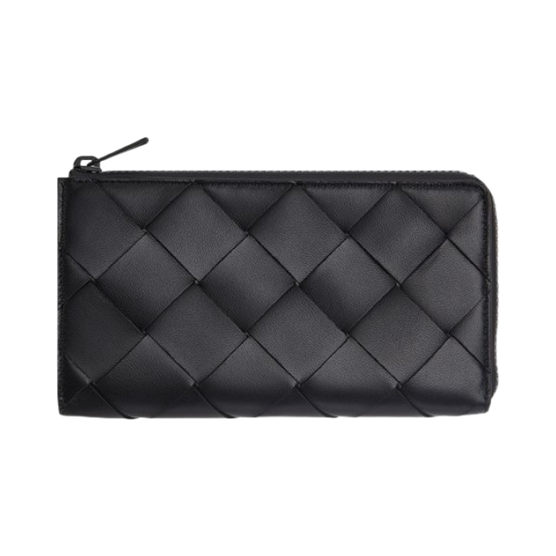 보테가 베네타 집 어라운드 지갑 블랙(Bottega Veneta Zip Around Wallet Black) - 1