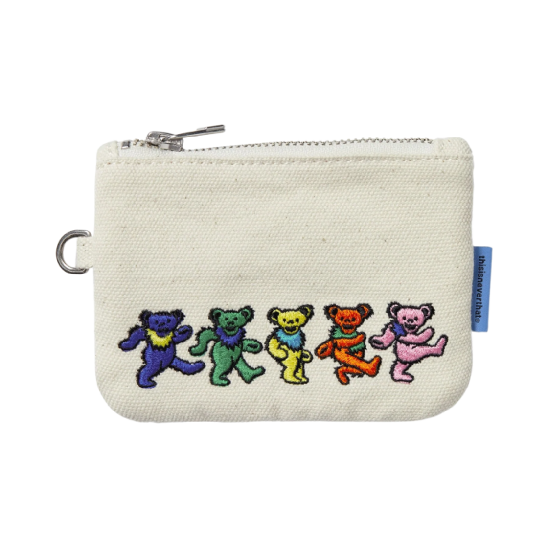 GD243WACWA01STN Thisisneverthat x Grateful Dead Dancing Bears Wallet Stone