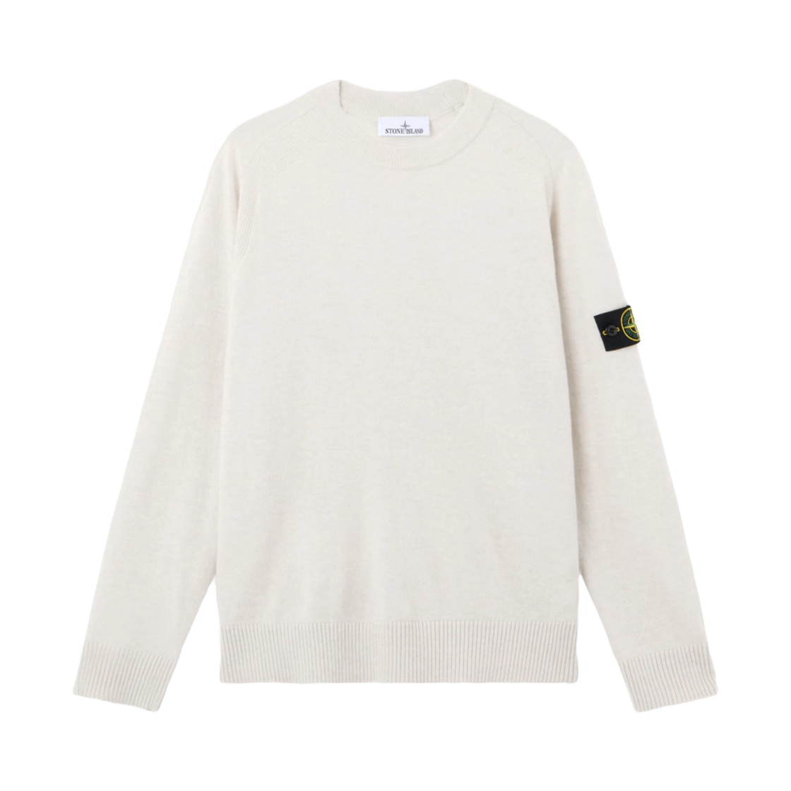 K2S1551000-45S00B4-V0M93 Stone Island 5100045 Light RWS Geelong Wool Crewneck Sweater Ivory - 25FW