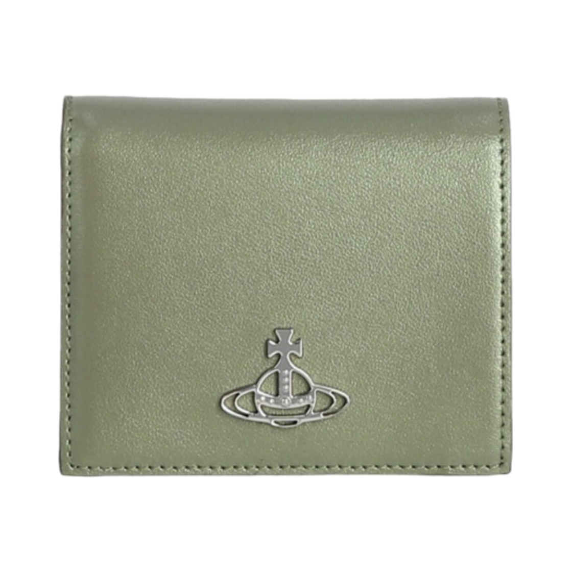 비비안 웨스트우드 펄라이즈드 레더 빌폴드 그린(Vivienne Westwood Pearlised Leather Billfold Green) - 1