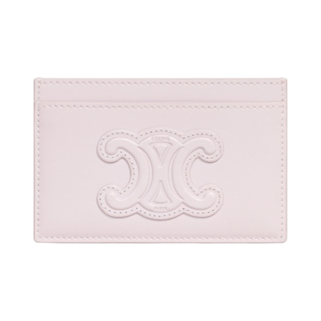 셀린느 샤이니 카프스킨 레더 트리옹프 카드 홀더 푸드르(Celine Card Holder Cuir Triomphe in Shiny Calfskin Poudre) - 1