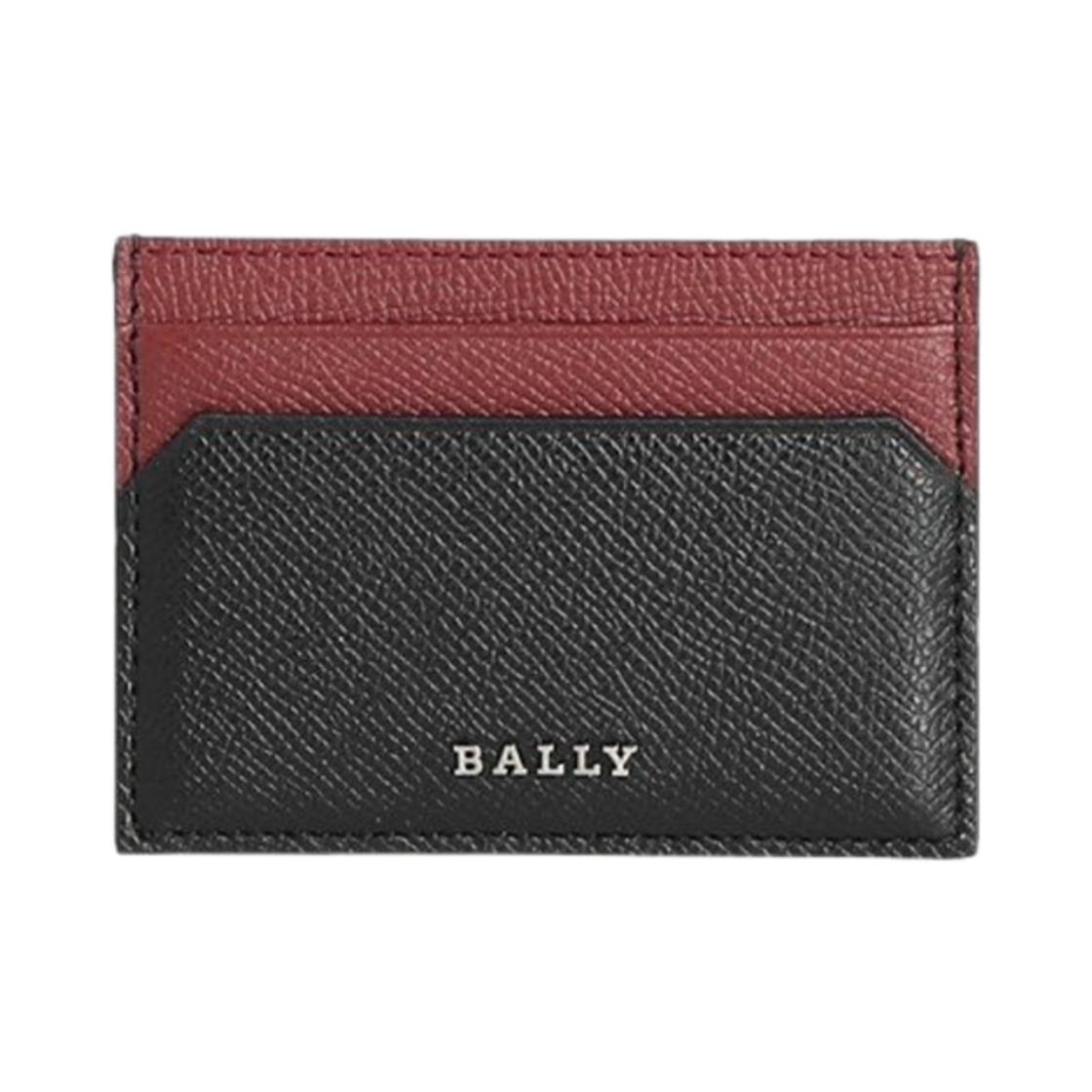 발리 바르 ES 카드 홀더 블랙 레드(Bally Bhar ES Card Holder Black Red)