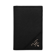 Prada Saffiano Leather Card Holder Black