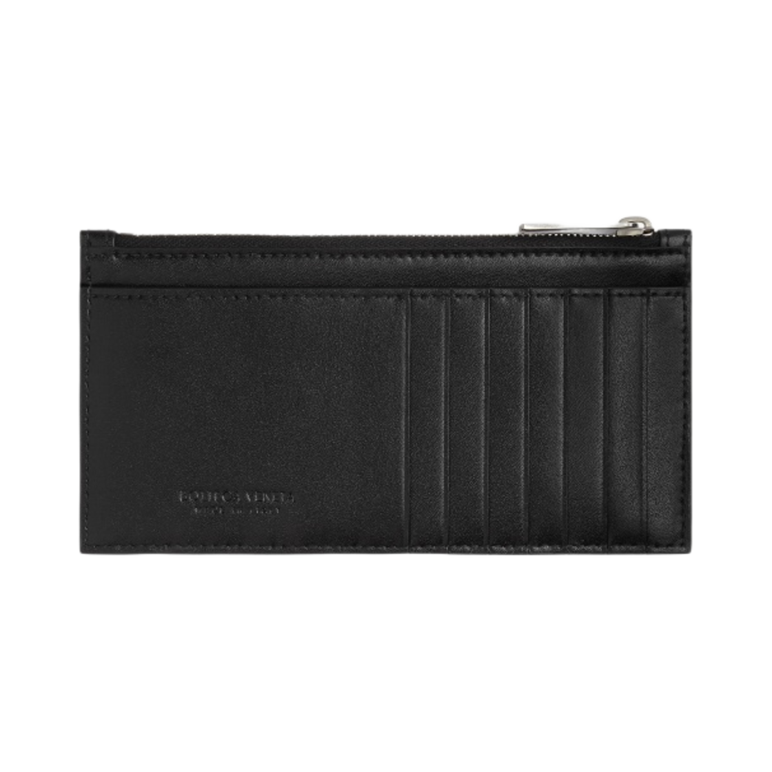 보테가 베네타 지퍼 카드 케이스 블랙(Bottega Veneta Zipped Card Case Black) - 2