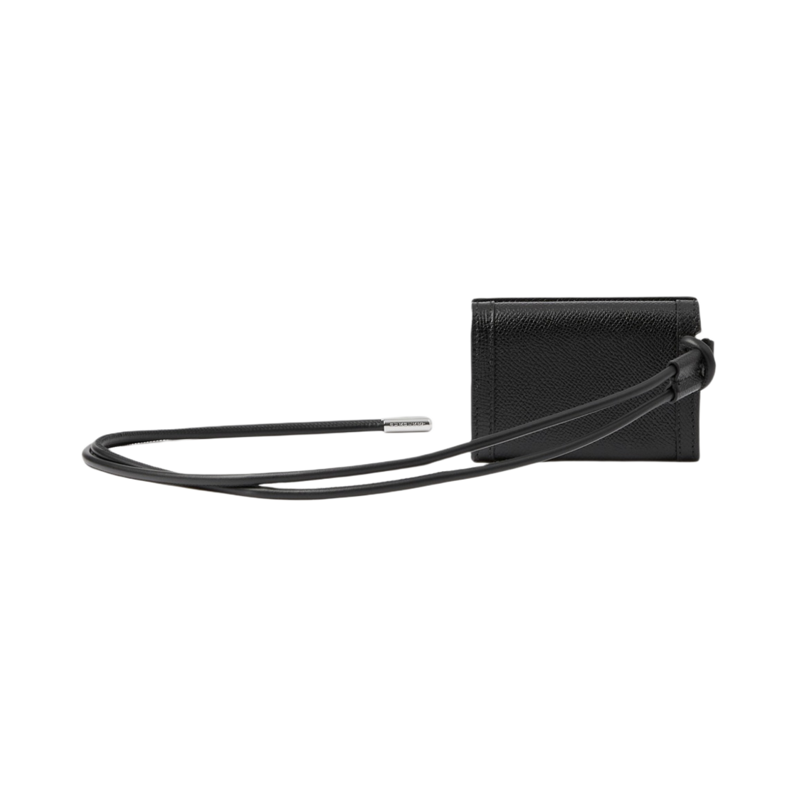 버버리 그레이니 레더 TB 카드 케이스 랜야드 블랙(Burberry Grainy Leather TB Card Case Lanyard Black) - 2