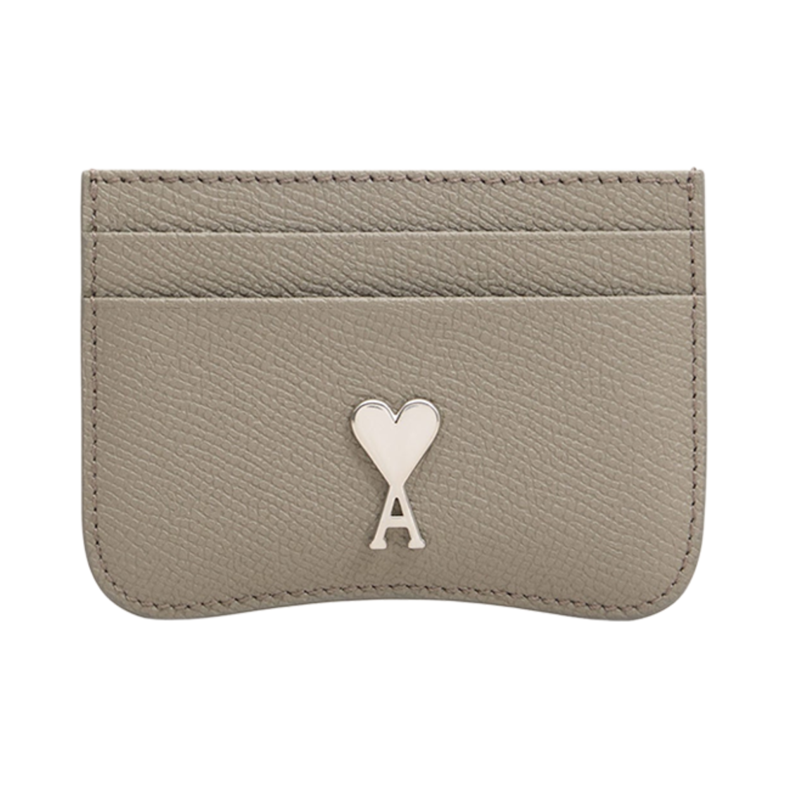 아미 파리 레더 카드 홀더 산도르 실버(AMI Paris Leather Card Holder Cendre Silver)