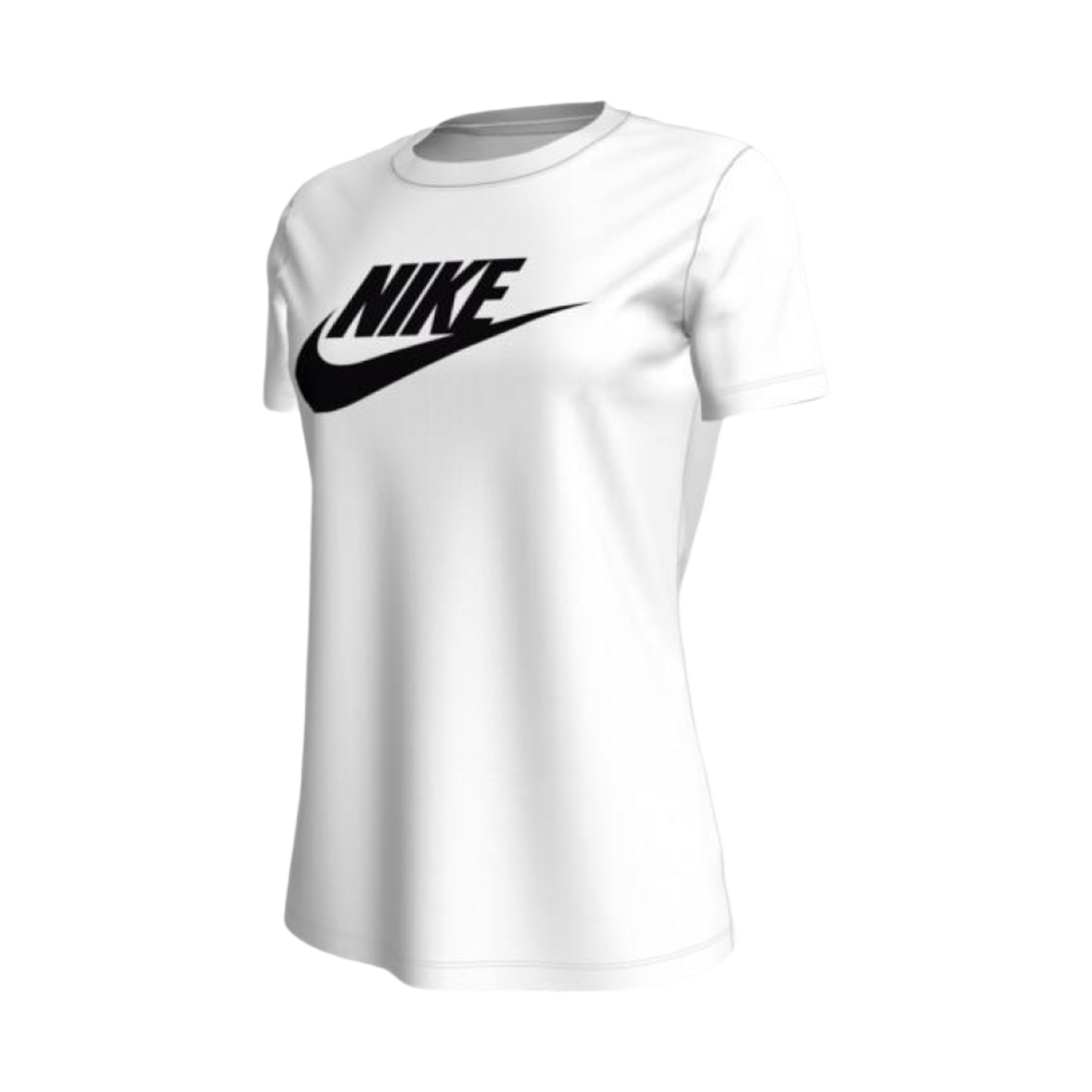 (W) 나이키 NSW 에센셜 티셔츠 화이트 - US/EU((W) Nike NSW Essential T-Shirt White - US/EU) - 1