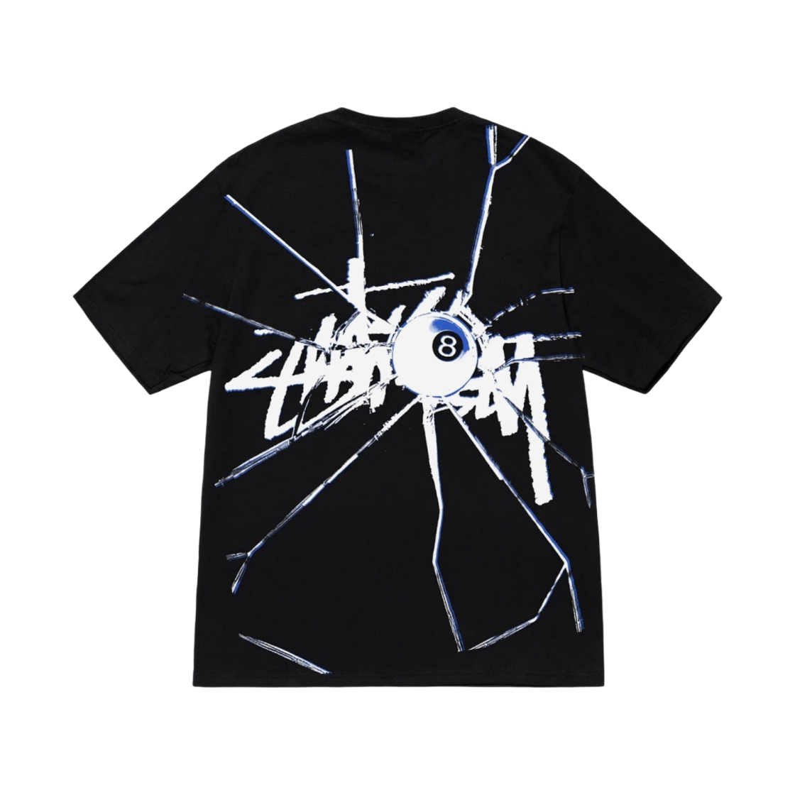 스투시 쉐터드 티셔츠 블랙