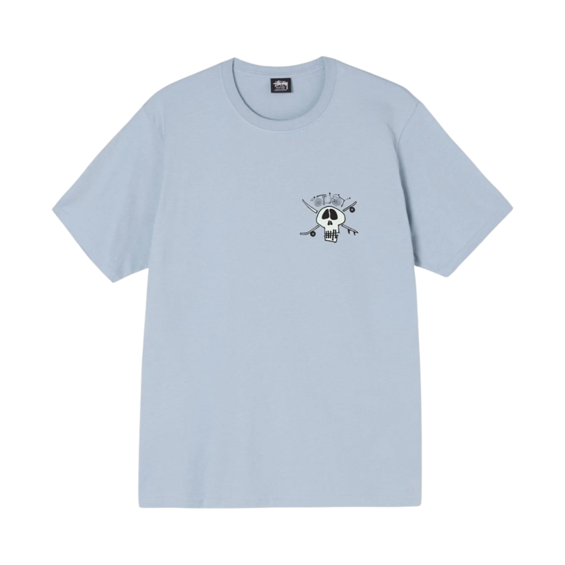1904746 Stussy Surf Skate Skull T-Shirt Steel - #2
