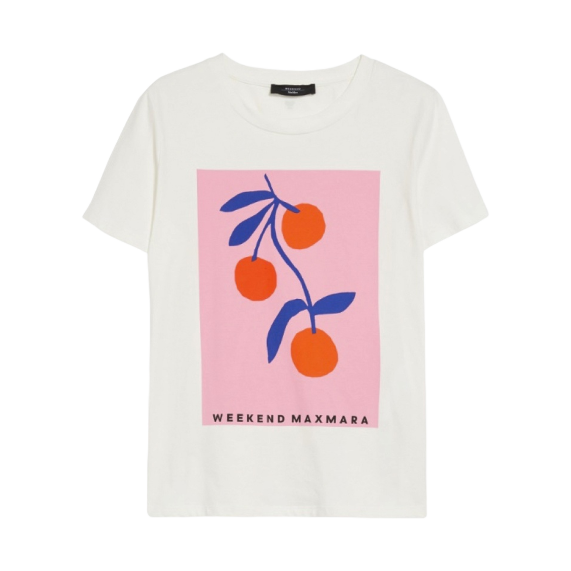 (W) 위켄드 막스마라 쵸핀 프린트 저지 티셔츠 화이트((W) Weekend Max Mara Chopin T-shirt in Printed Jersey White) - 1