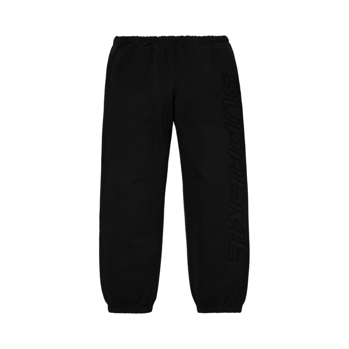 슈프림 세트 인 로고 팬츠 블랙 - 19SS(Supreme Set In Logo Pants Black - 19SS) - 1