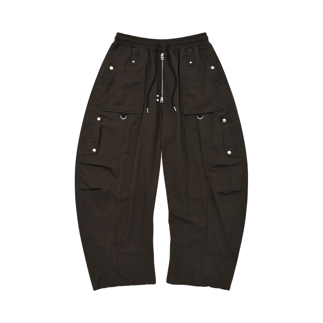 24FWCLPT003-DB PHOS333 Flap Pocket Wide Pants Dark Brown