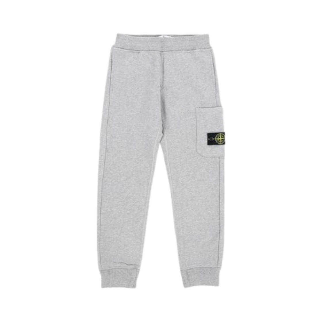 811661520-V0M64 (Kids) Stone Island 61520 Garment Dyed Cotton Fleece Cargo Sweatpants Melange Grey - 24FW