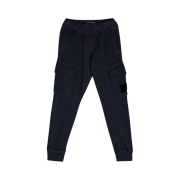 (Kids) Stone Island 60941 Wappen Patch Cargo Pants Navy Blue - 23FW
