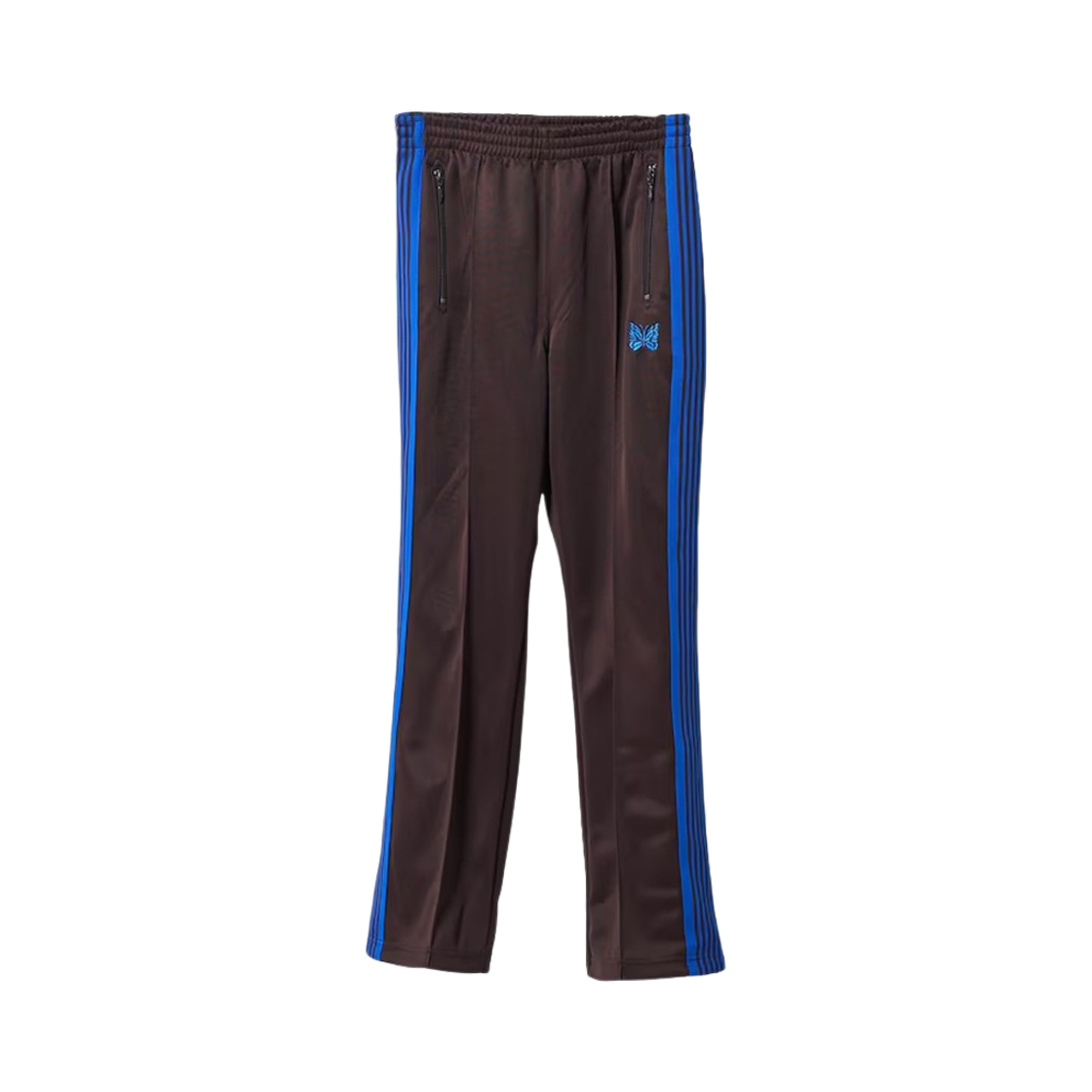 (W) 니들스 x 프릭스 스토어 부츠컷 트랙 팬츠 폴리 스무스 브라운((W) Needles x Freak's Store Boot Cut Track Pants Poly Smooth Brown) - 1