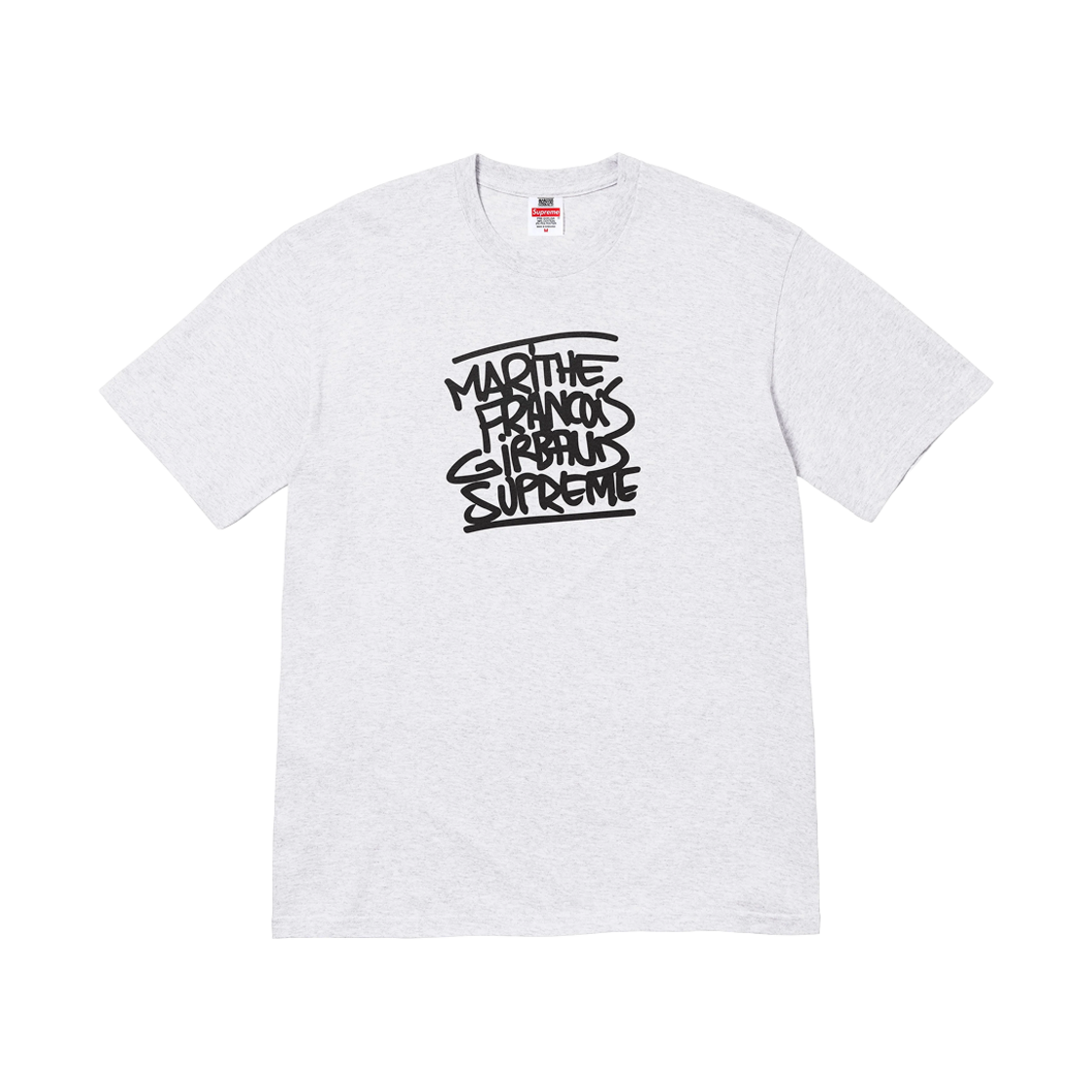 슈프림 x 마리떼 프랑소와 저버 티셔츠 애쉬 그레이 - 25SS(Supreme x Marithe Francois Girbaud T-Shirt Ash Grey - 25SS)