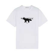 Maison Kitsune Profile Fox Stamp Classic T-shirt White
