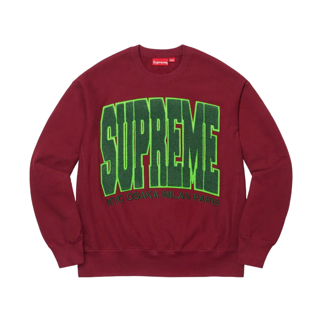 슈프림 시티스 아크 크루넥 카디널 - 21FW(Supreme Cities Arc Crewneck Cardinal - 21FW) - 1