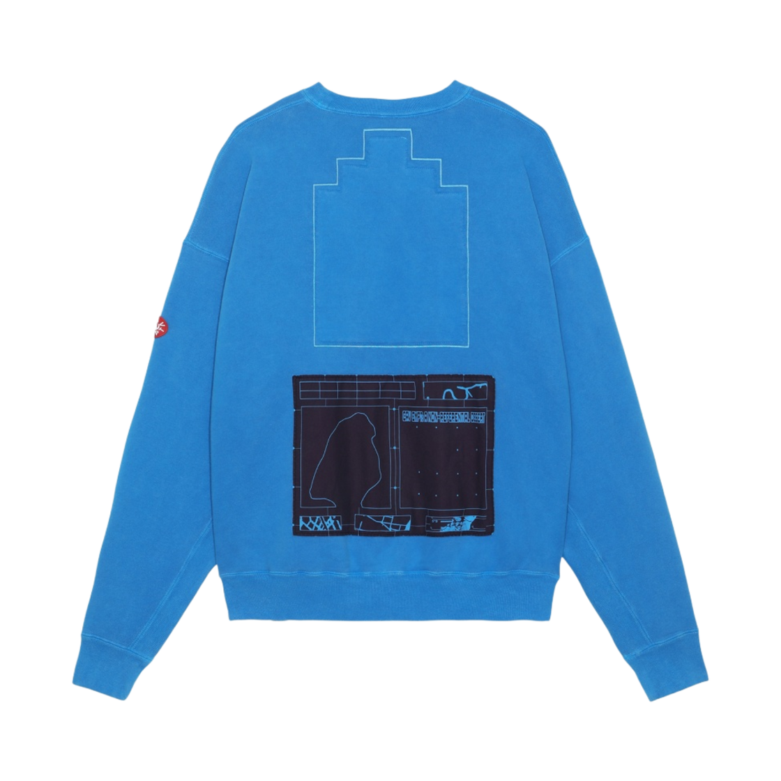 카브엠트 오버다이 어레인지먼트 크루넥 블루 - 23SS(Cav Empt Overdye Arrangement Crew Neck Blue - 23SS) - 2