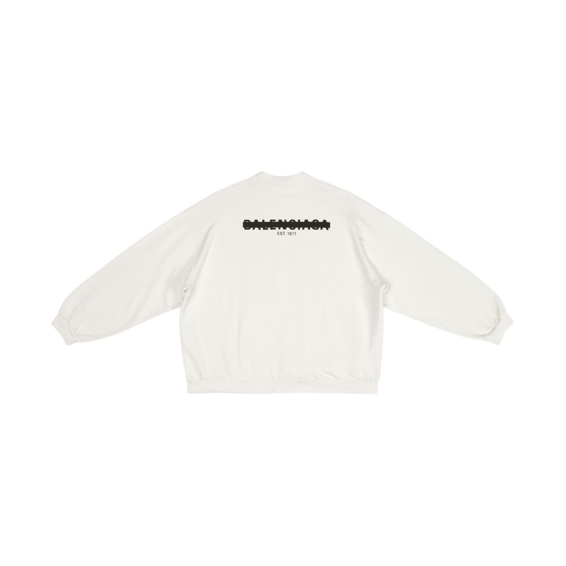 (W) 발렌시아가 스트라이크 1917 오버사이즈 스웨트셔츠 크림((W) Balenciaga Strike 1917 Oversized Sweatshirt Cream) - 2