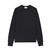 Maison Kitsune Contour Fox Patch Regular Sweatshirt Black
