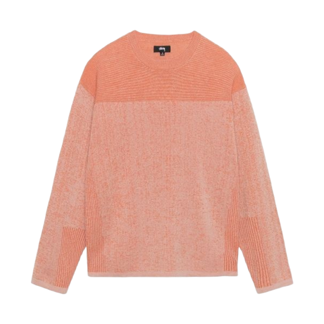 스투시 엔지니어드 패널 스웨터 오렌지(Stussy Engineered Panel Sweater Orange) - 2