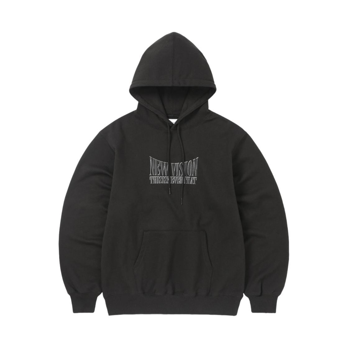 디스이즈네버댓 뉴 비전 후드 오프 블랙(Thisisneverthat New Vision Hoodie Off Black) - 1