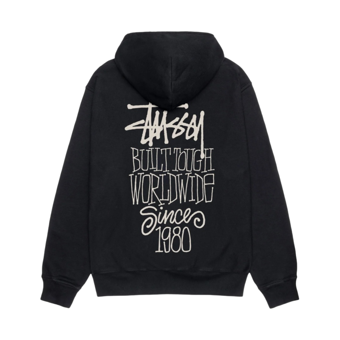 스투시 빌트 터프 후드 피그먼트 다이드 블랙(Stussy Built Tough Hoodie Pigment Dyed Black)