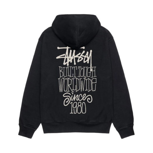 Stussy Built Tough Hoodie Pigment Dyed Black