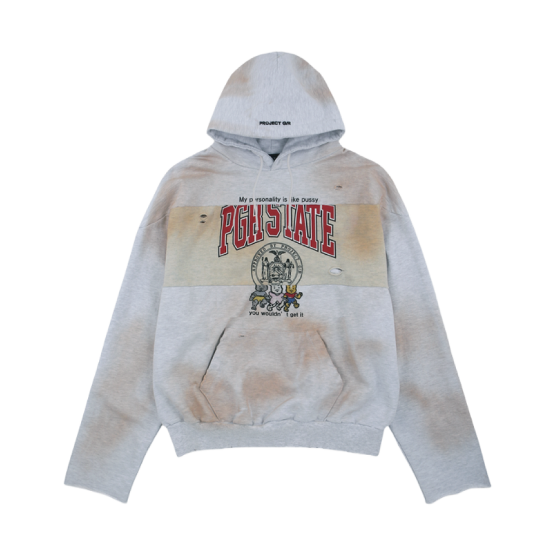 프로젝트 G/R 리워크 스포츠 후드 더티 멜란지(Project G/R Reworked Sport Hoodie Dirty Melange)