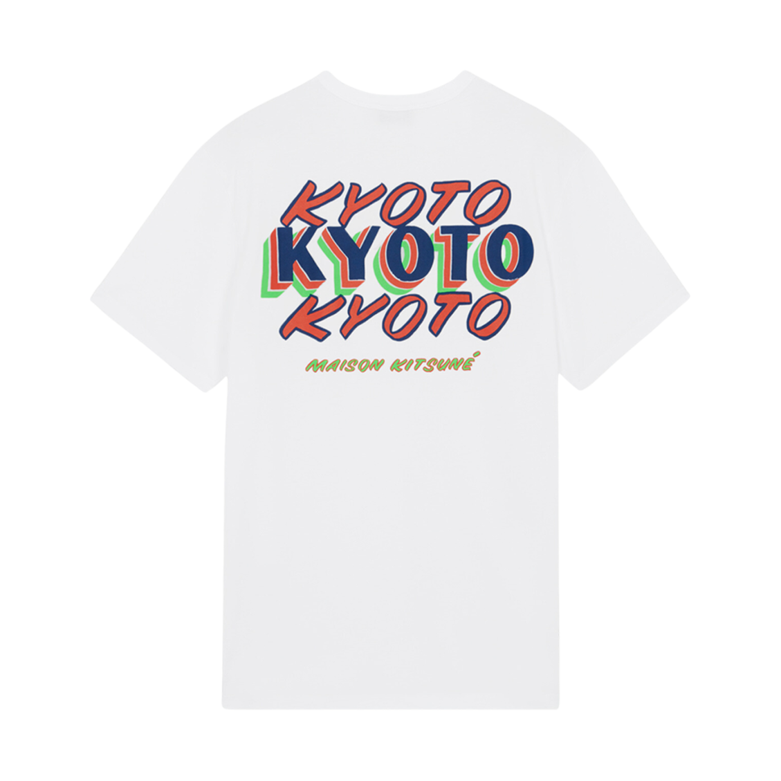 메종 키츠네 교토 벤 클레베이 클래식 티셔츠 화이트(Maison Kitsune Kyoto Ben Klevay Classic T-Shirt White) - 1