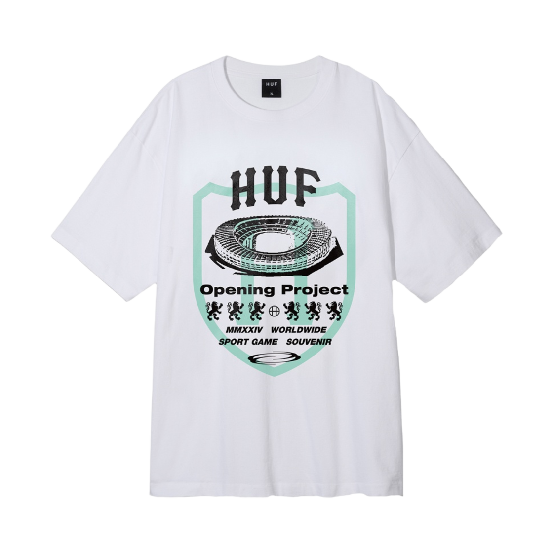 허프 x 오프닝 프로젝트 수베니어 티셔츠 화이트(HUF x Opening Project Souvenir T-Shirt White)