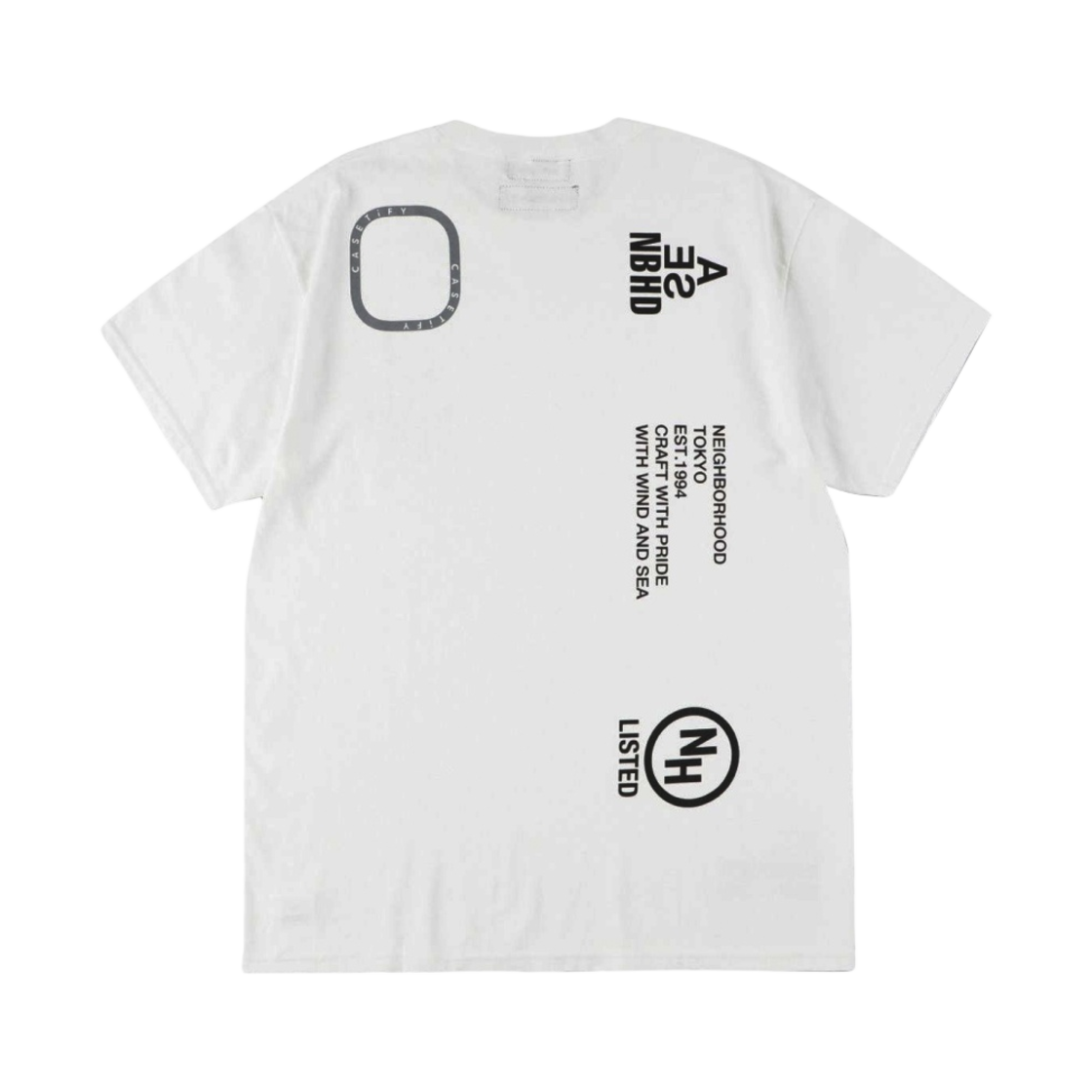 네이버후드 x 윈드 앤 씨 x 케이스티파이 3 웨이 로고 티셔츠 화이트(Neighborhood x Wind and Sea x Casetify 3 Way Logo T-Shirt White) - 2