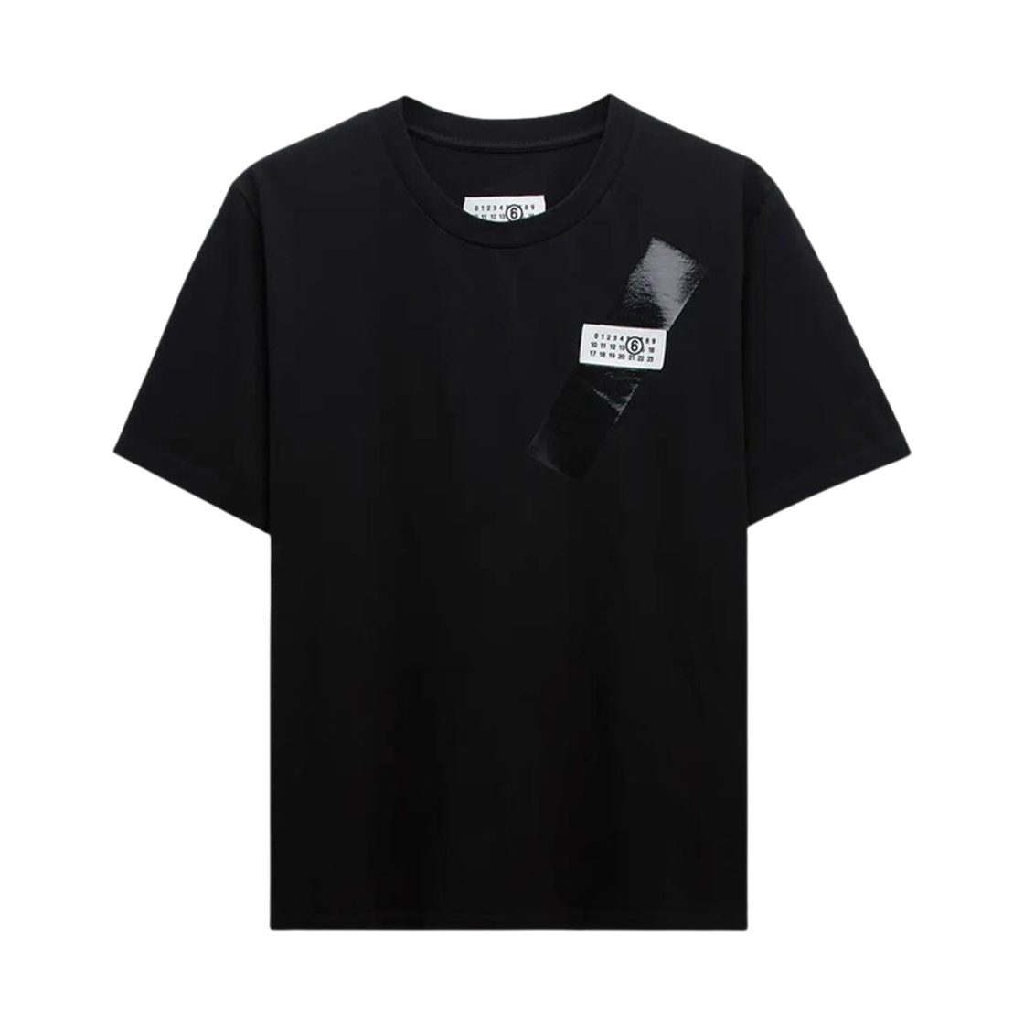 S52GC0336M20048900 (W) MM6 Maison Margiela Print T-Shirt Black