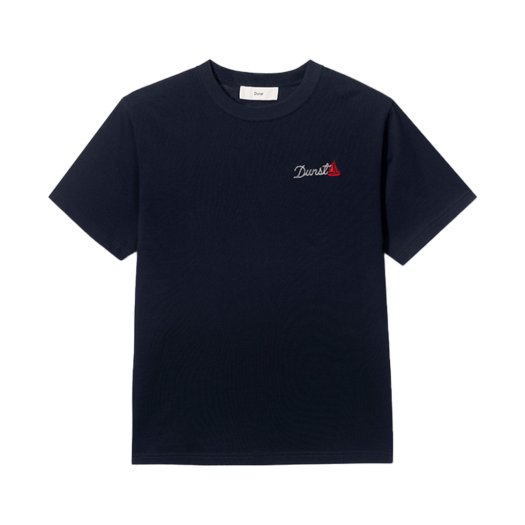 UDTS5B135N2_M_ Dunst Unisex Marine Logo T-Shirt French Navy
