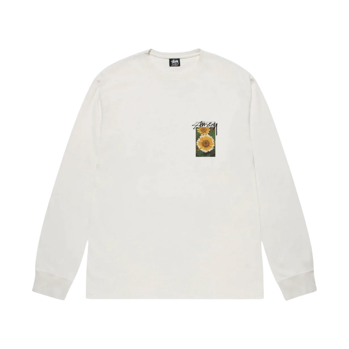스투시 플라워 그리드 피그먼트 다이드 롱슬리브 티셔츠 내츄럴(Stussy Flower Grid Pigment Dyed LS T-Shirt Natural) - 2