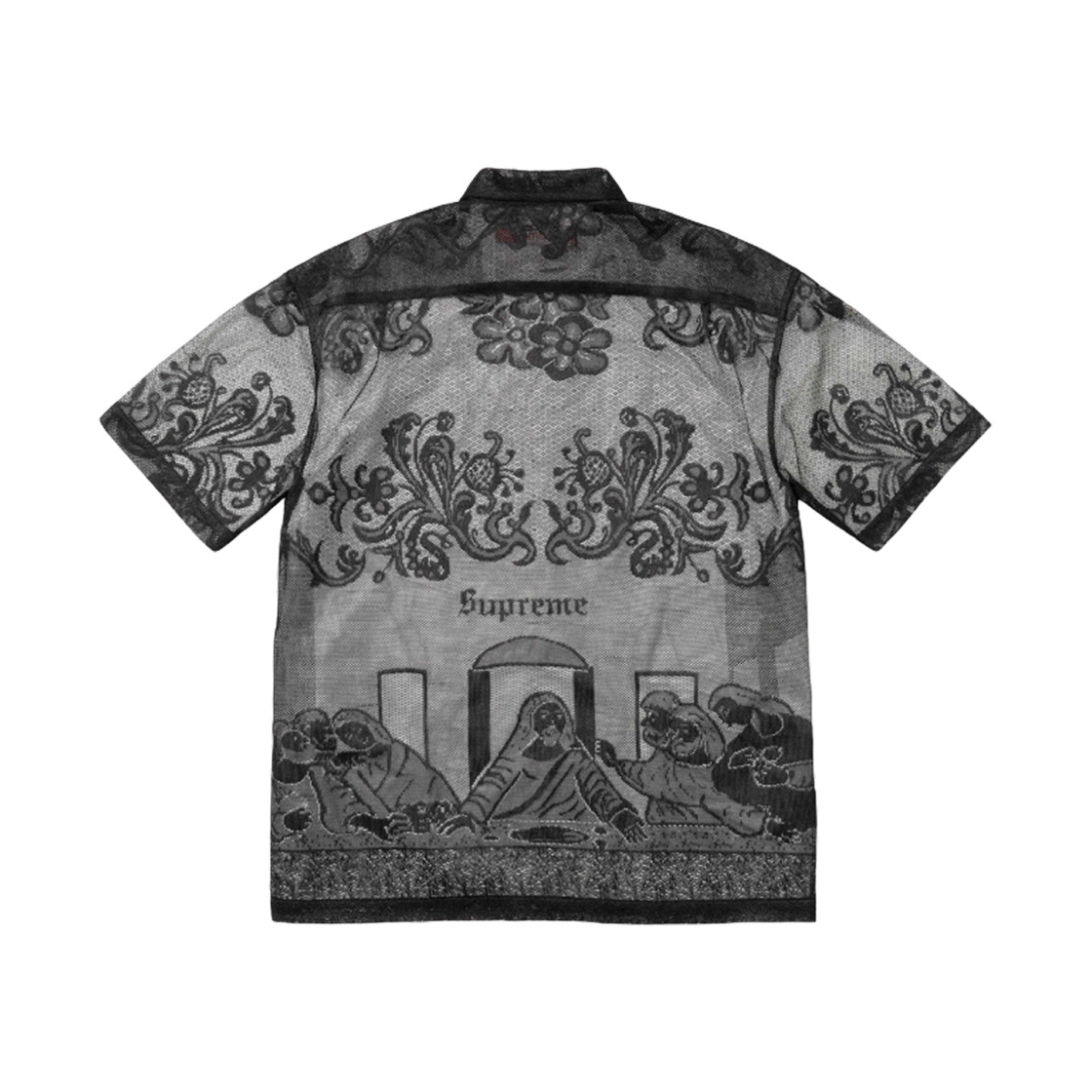 슈프림 라스트 서퍼 레이스 숏슬리브 셔츠 블랙 - 25SS(Supreme Last Supper Lace S/S Shirt Black - 25SS) - 2