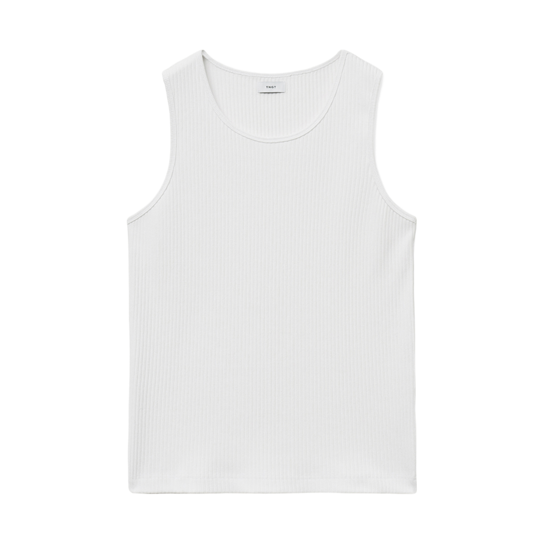 TNTS5E208WT TNGT Reguler-fit Ribbed Sleeveless White