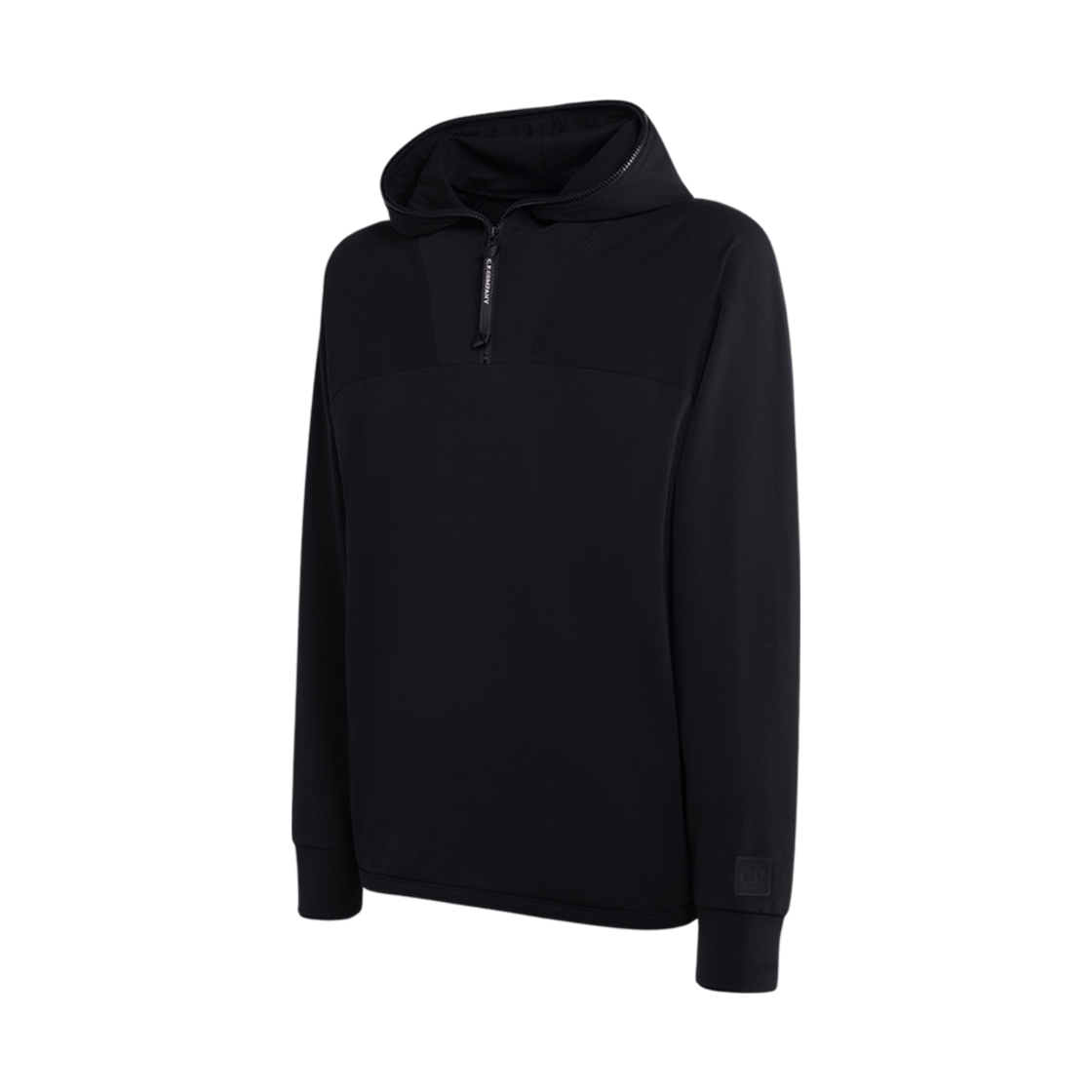 C.P. 컴퍼니 메트로폴리스 시리즈 스트레치 플리스 풀 지퍼 후드 블랙 - 23FW(C.P. Company Metropolis Series Stretch Fleece Full Zipped Hoodie Black - 23FW) - 2