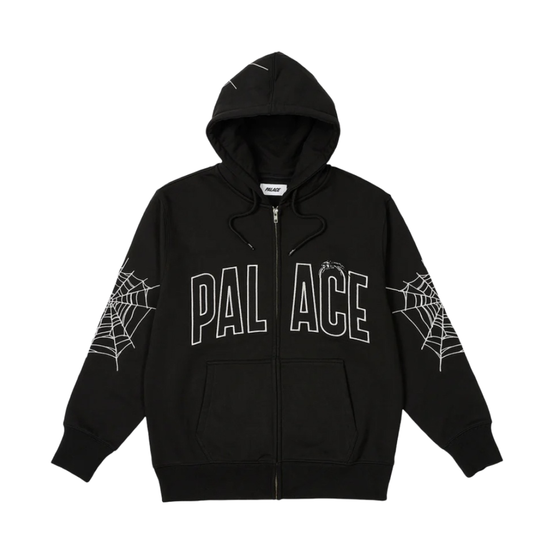 - Palace Spider Zip Hood Shock Black - 23FW - 대표 이미지 #1