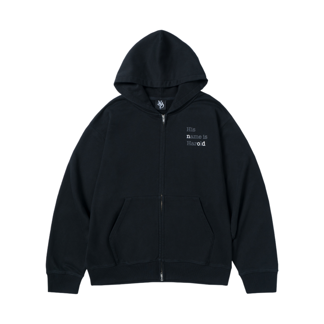 노드 타이어드 해롤드 집업 후디 블랙(NOD Tired Harolde Zip Up Hoodie Black)