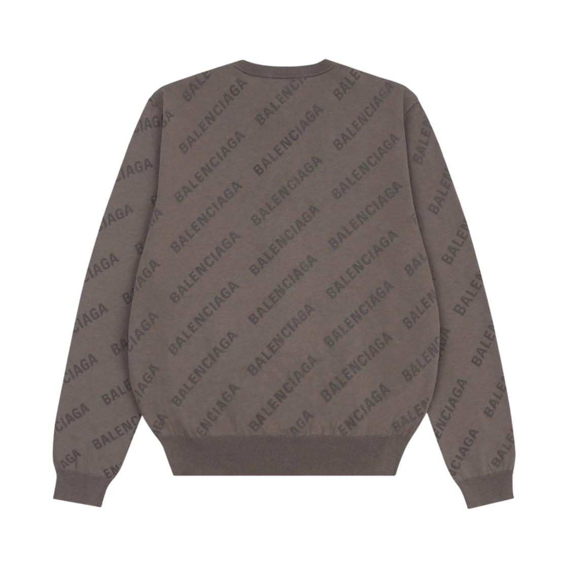 (W) 발렌시아가 올오버 로고 크롭 가디건 베이지((W) Balenciaga Allover Logo Cropped Cardigan Beige) - 2