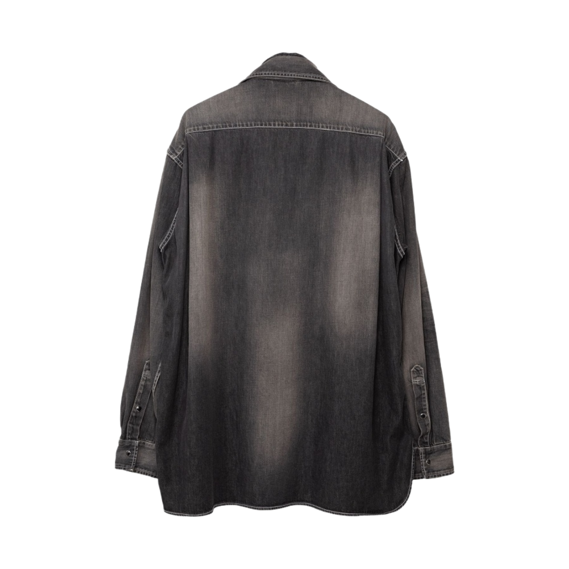 메종 미하라 야스히로 더블 레이어드 데님 셔츠 블랙(Maison Mihara Yasuhiro Double Layered Denim Shirt Black) - 2