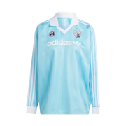 (W) Adidas Football Long Sleeve T-Shirt Light Aqua - US Sizing