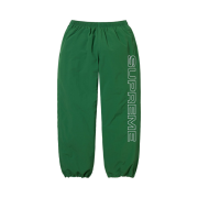 Supreme Spellout Embroidered Track Pant Dark Green - 24FW