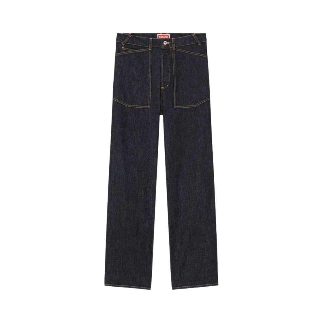 FD55DP4056B1-DM Kenzo Sailor Losse Jeans Rinse Blue Denim