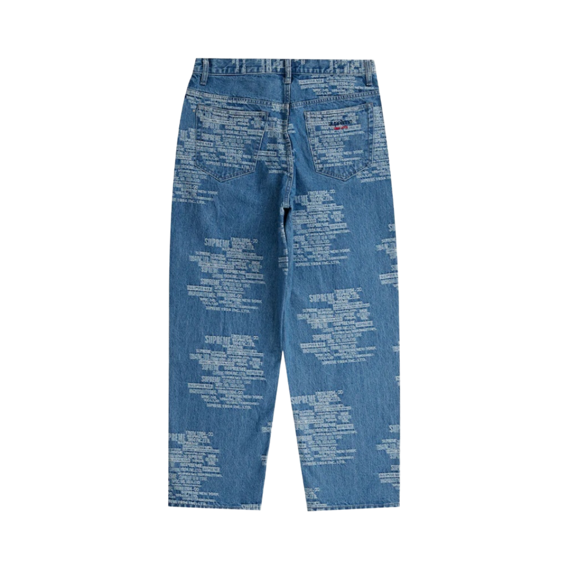 슈프림 트레이드마크 자카드 배기 진 워시드 블루 - 23SS(Supreme Trademark Jacquard Baggy Jean Washed Blue - 23SS) - 2