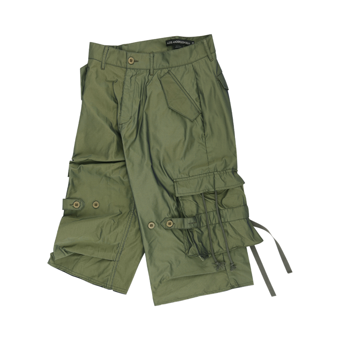 apa814m(KHAKI) ADSB Andersson Bell Nadrin Multi Pocket Cargo Shorts Khaki