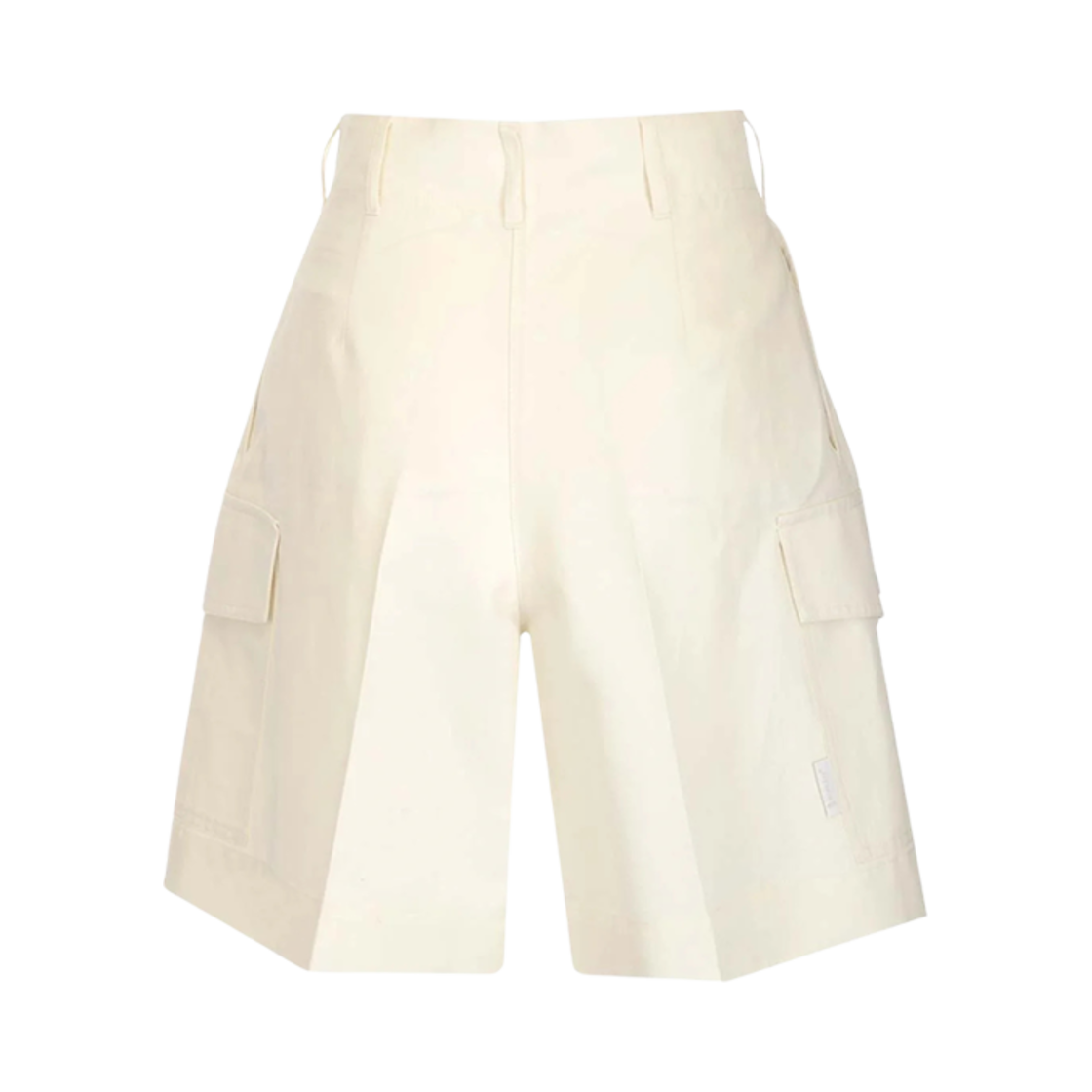 (W) 몽클레르 하이 웨이스트 스트레이트 컷 쇼츠 오프 화이트 - 22SS((W) Moncler High Waist Straight Cut Shorts Off White - 22SS) - 2